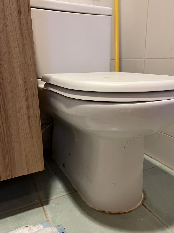 馬桶安裝工作照片