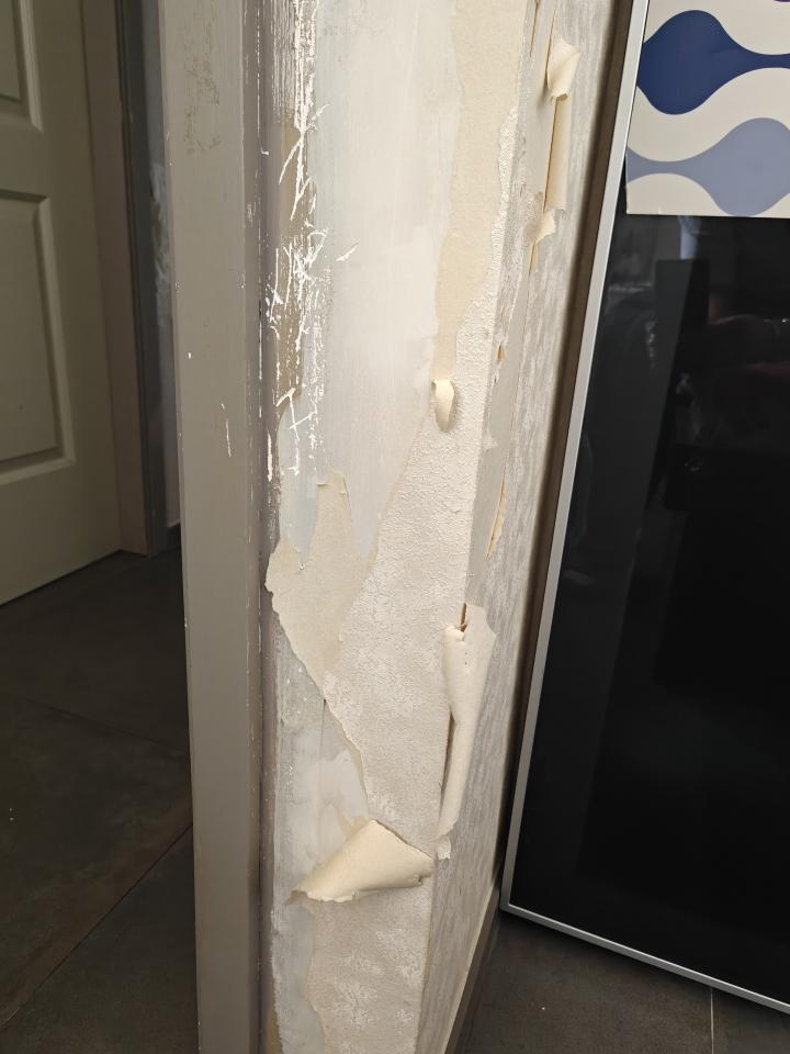 牆紙工程工作照片