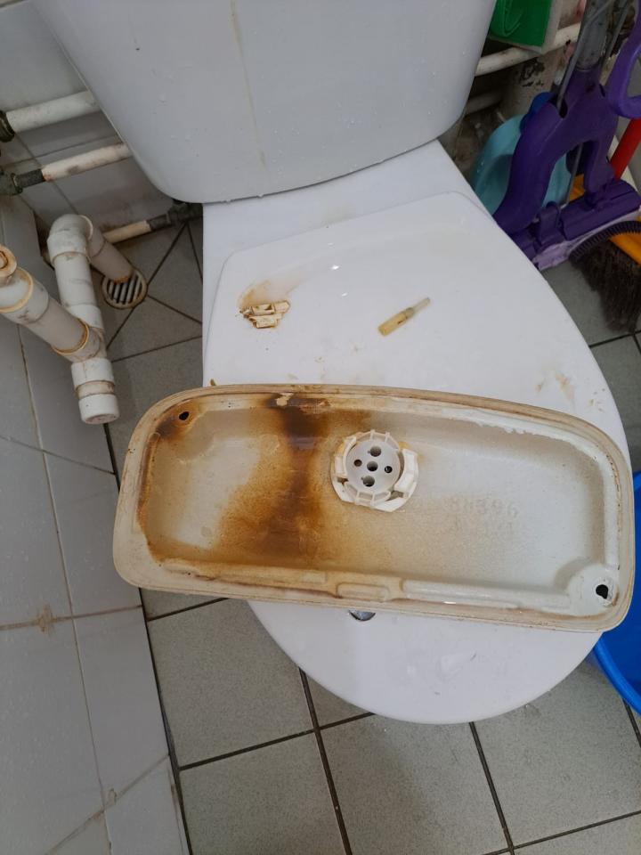 馬桶安裝工作照片