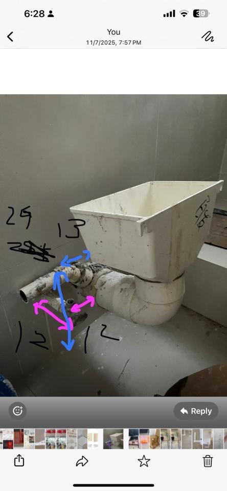 馬桶安裝工作照片