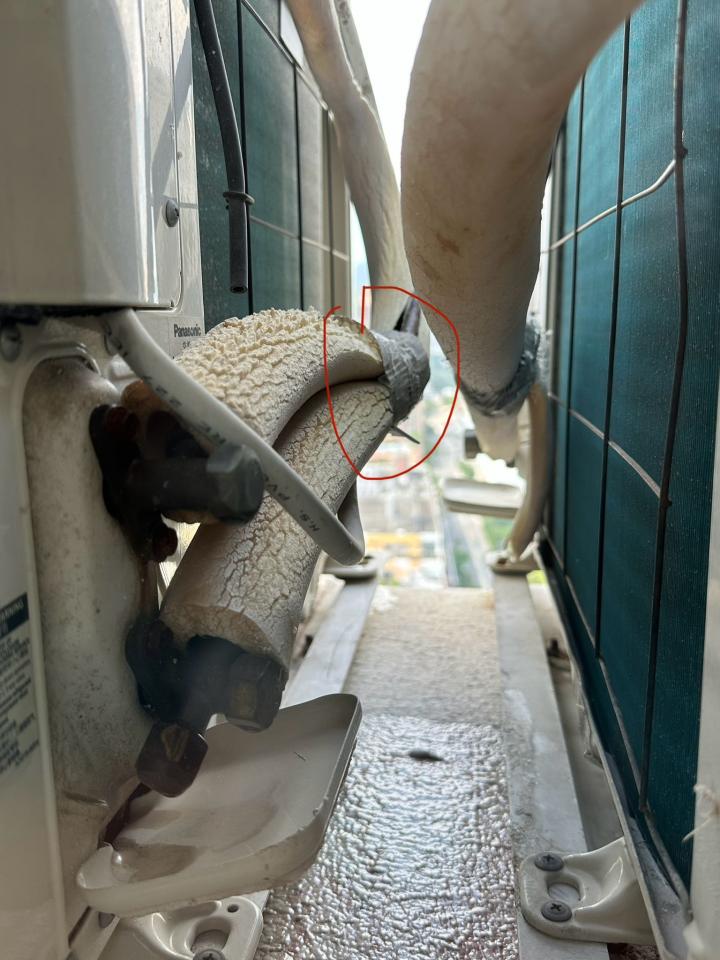 冷氣維修工作照片