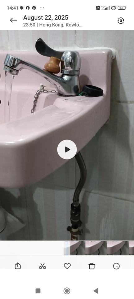 水龍頭安裝工作照片