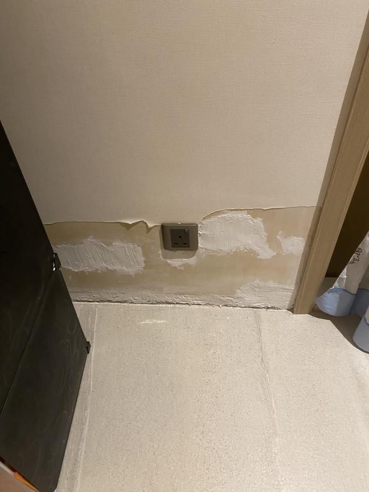 牆紙工程工作照片
