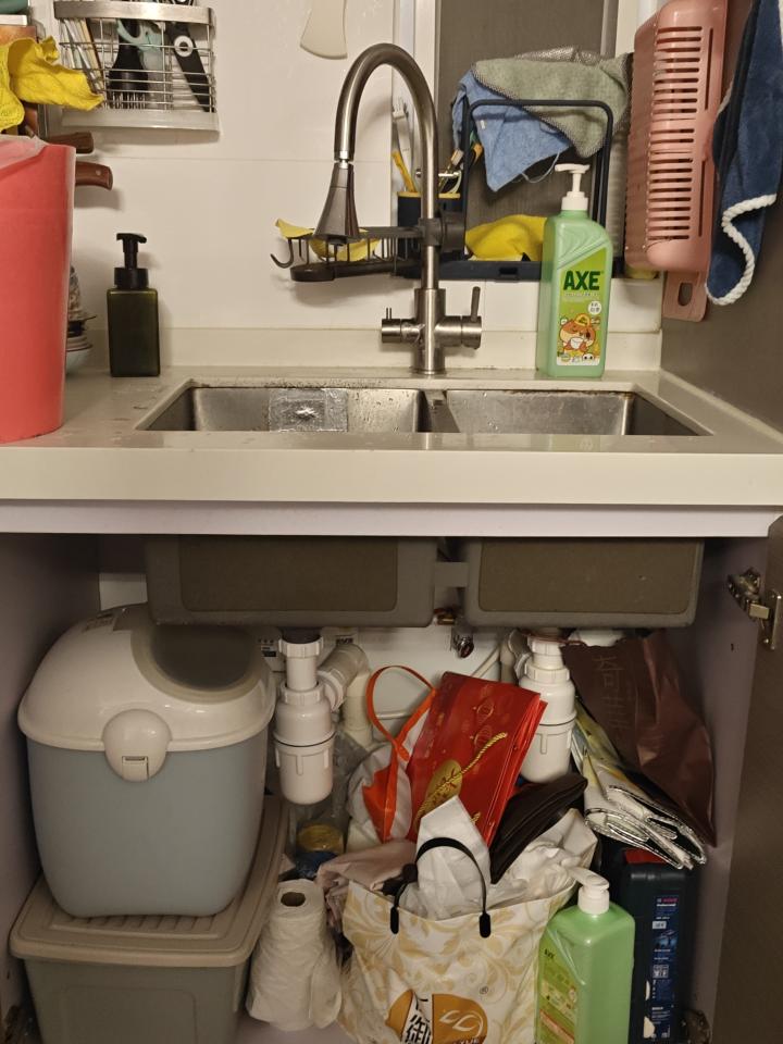 廚房鋅盤安裝工作照片