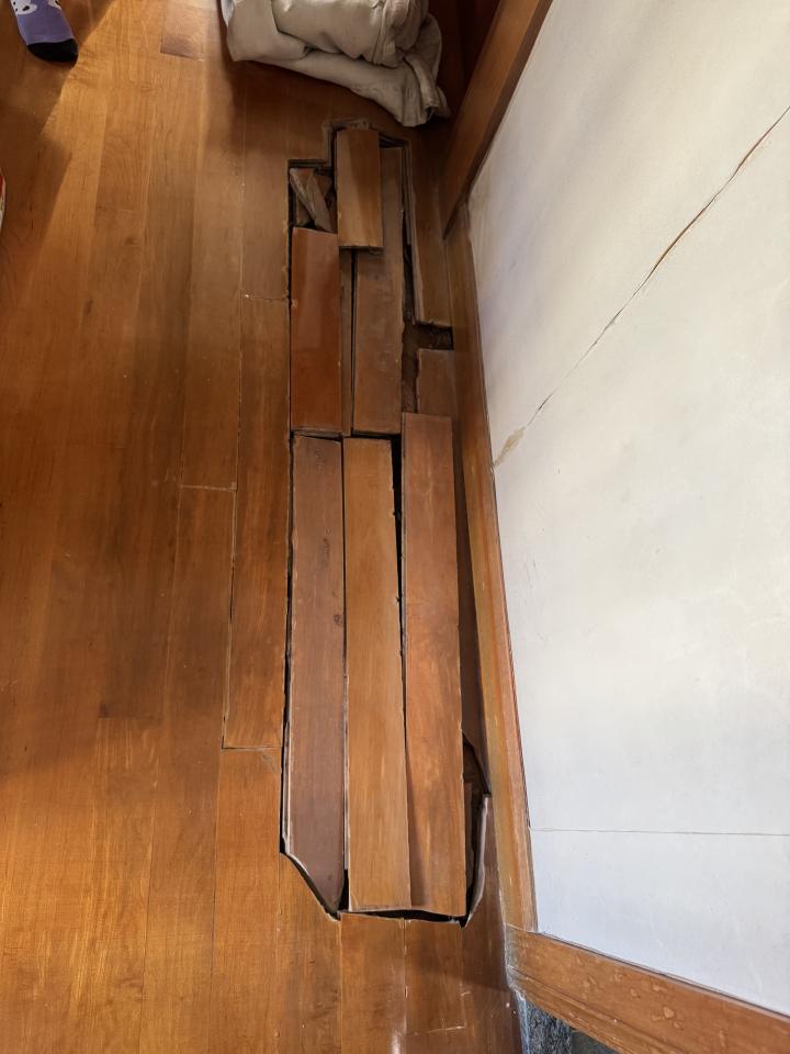 地板工程工作照片