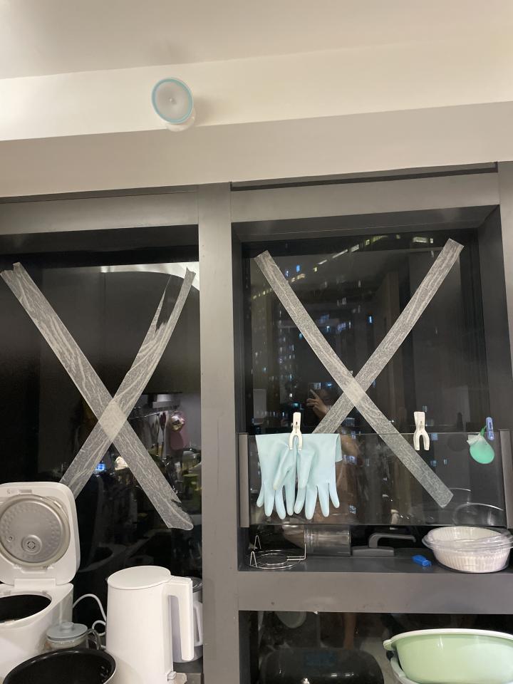 玻璃清潔工作照片