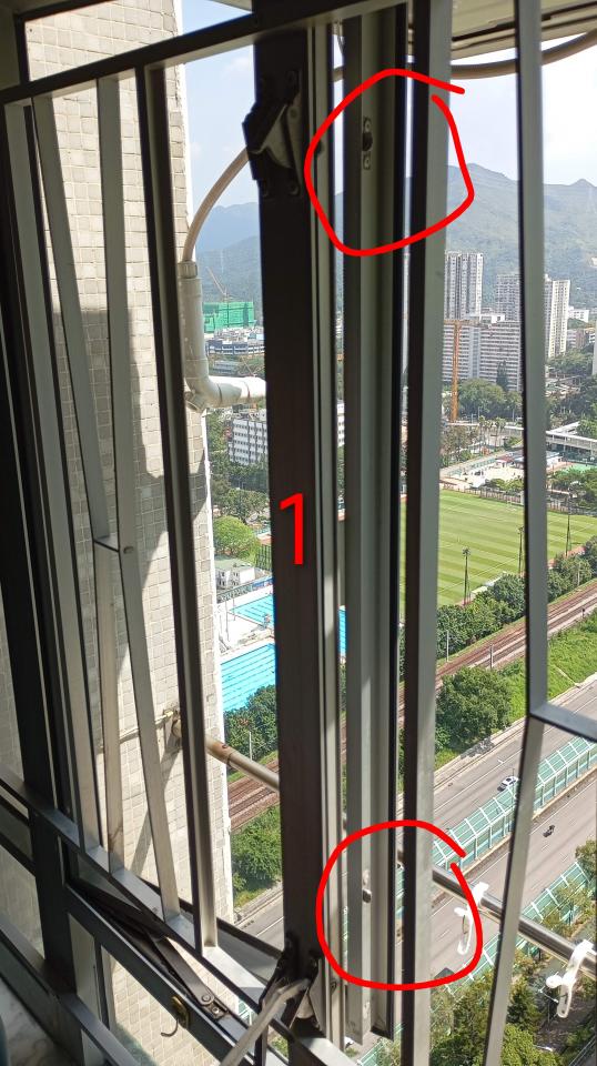 鋁窗維修工作照片
