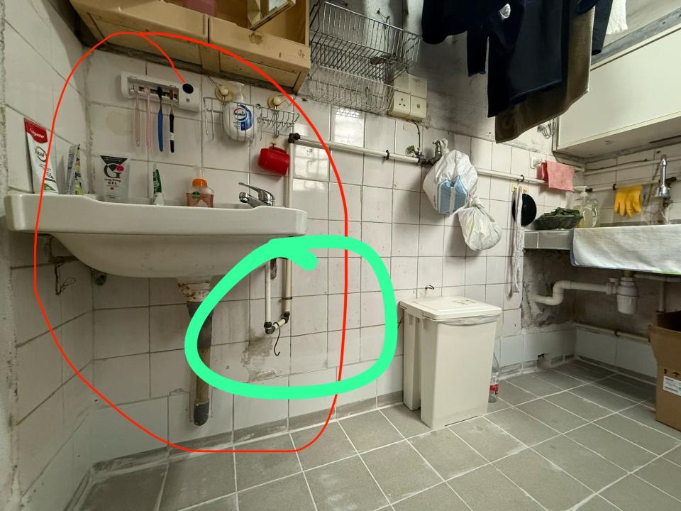 洗手盆安裝工作照片