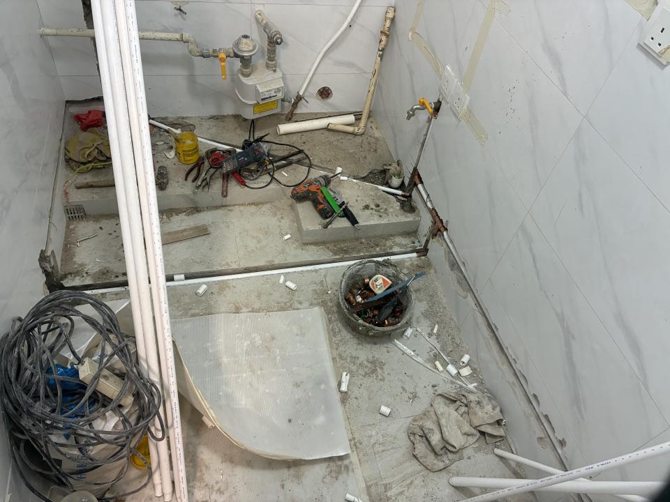 地板工程工作照片