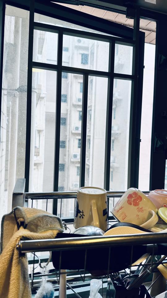 玻璃清潔工作照片