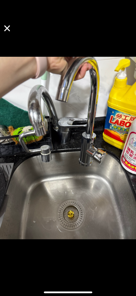 水龍頭安裝工作照片