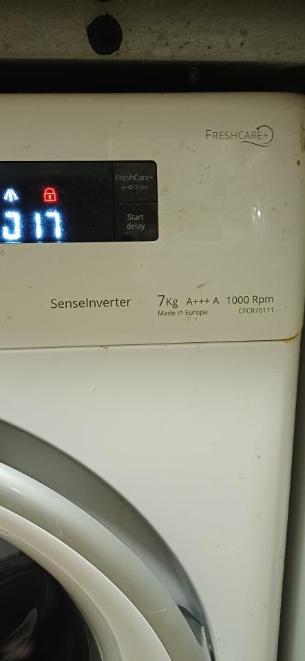 洗衣機清洗工作照片