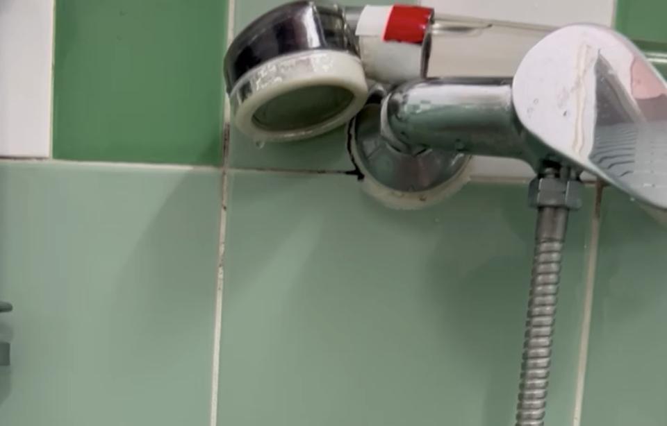 水龍頭安裝工作照片