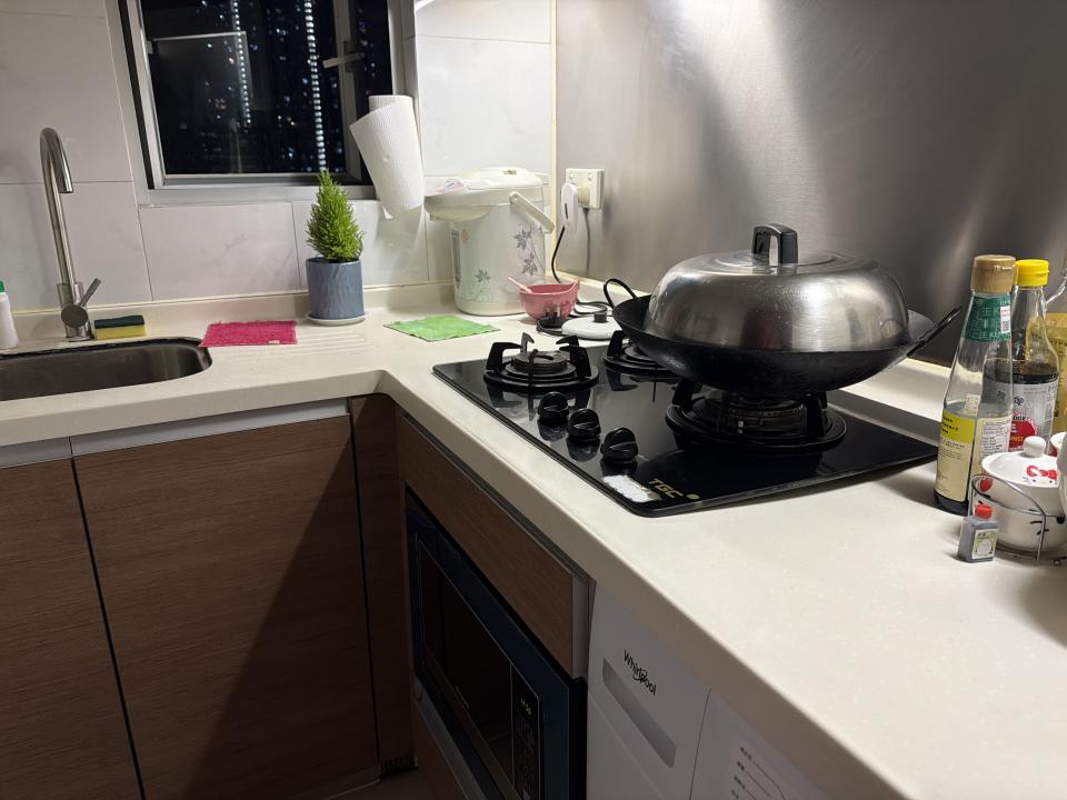 廚房鋅盤安裝工作照片