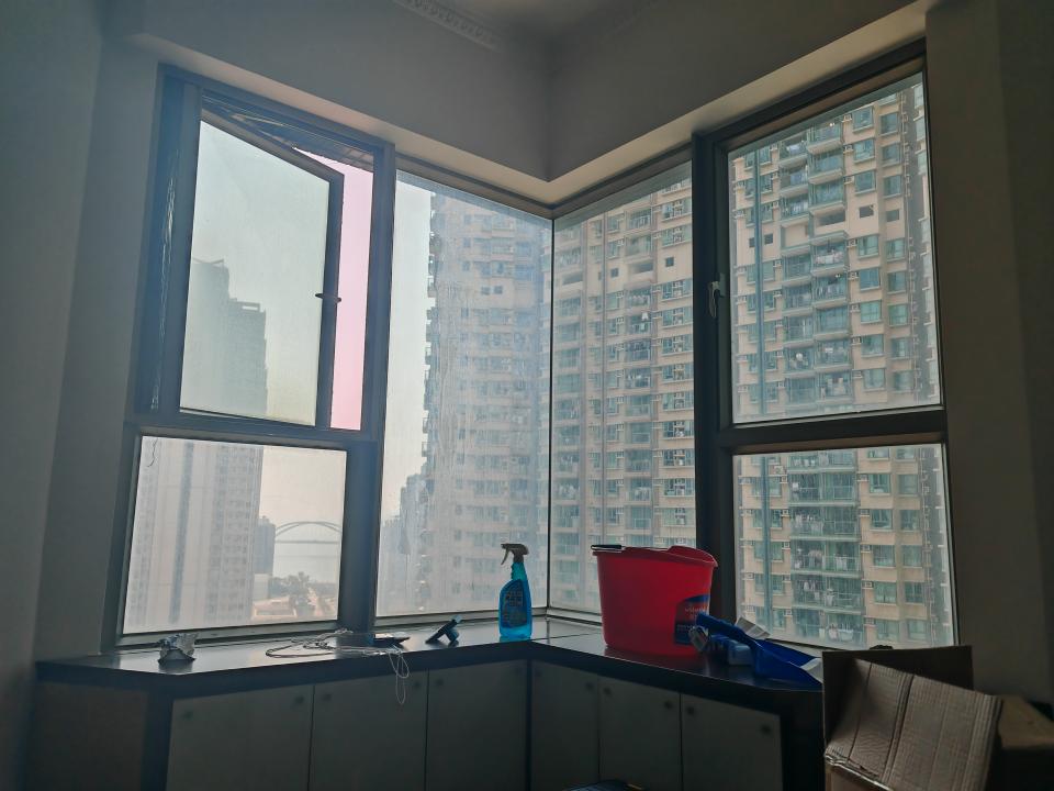 玻璃清潔工作照片