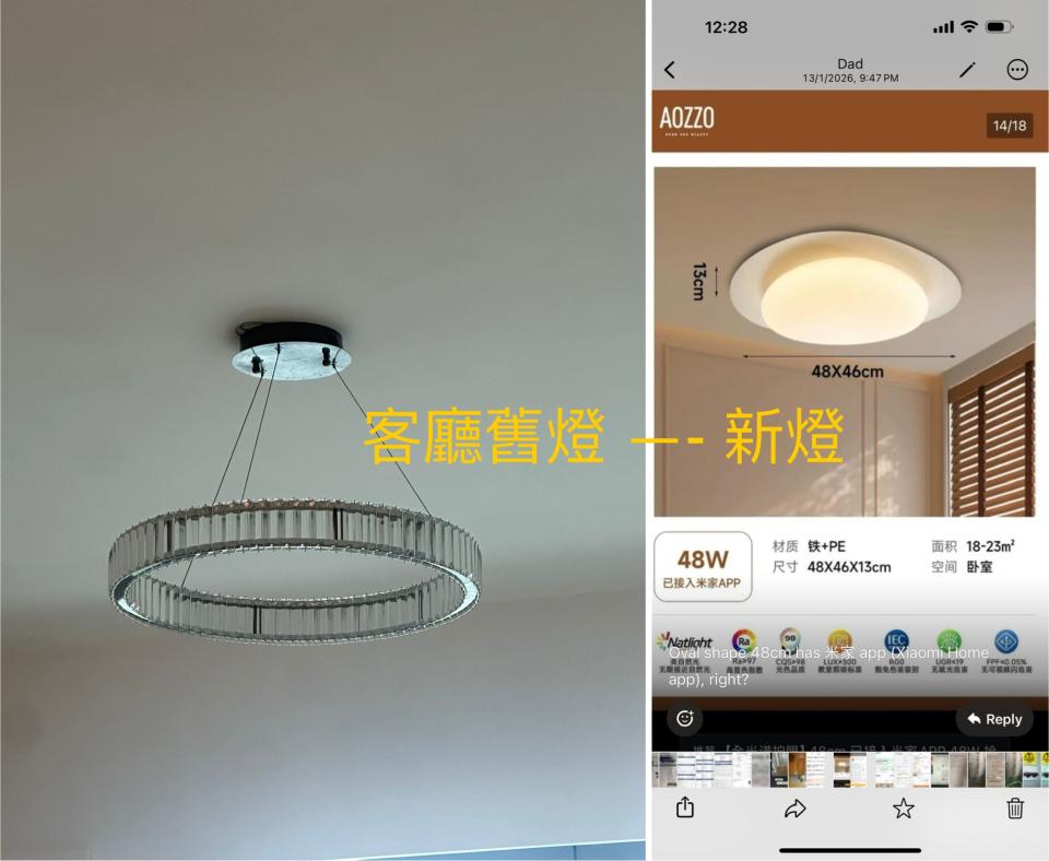 燈飾安裝工作照片