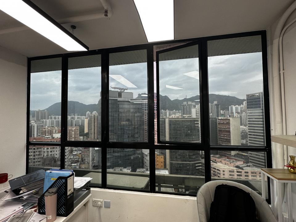 玻璃清潔工作照片