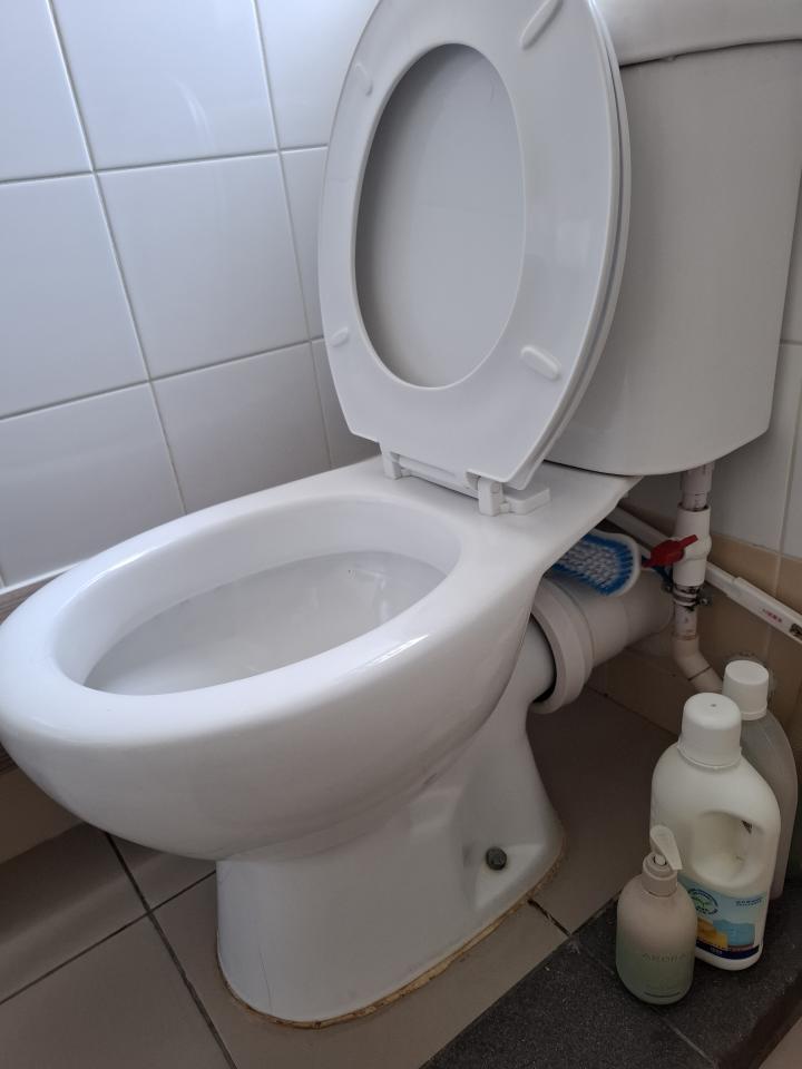 馬桶安裝工作照片