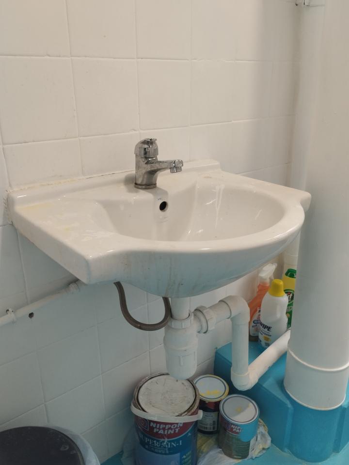 洗手盆安裝工作照片