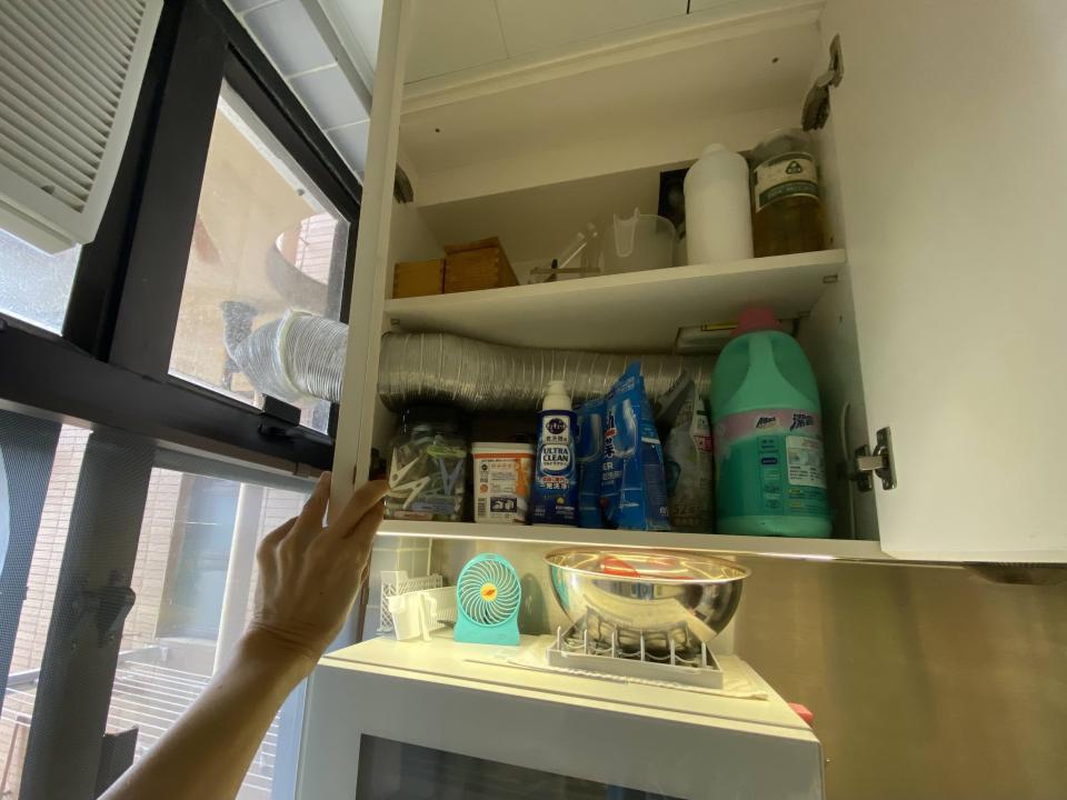 抽油煙機喉接駁工作照片