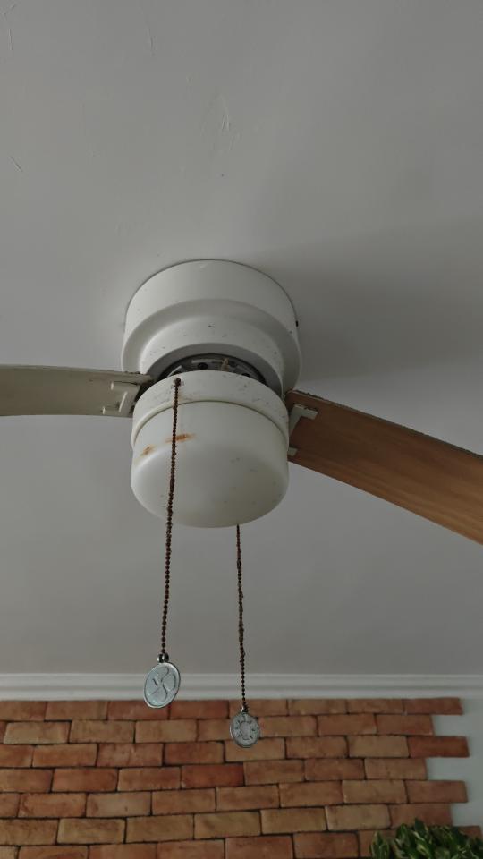 風扇燈安裝工作照片