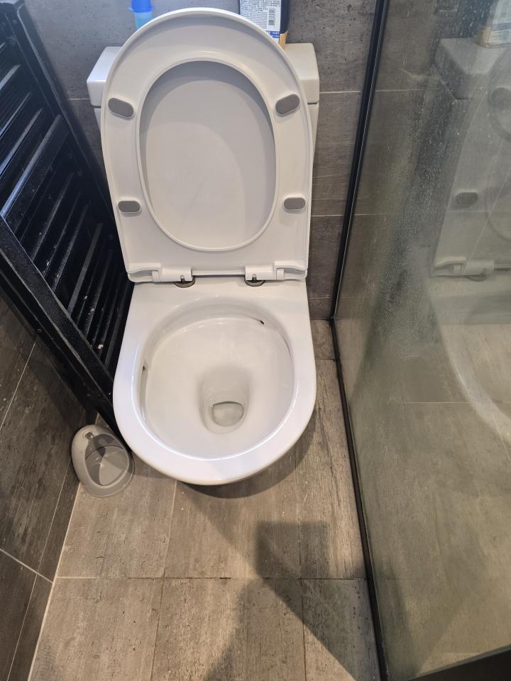 馬桶安裝工作照片
