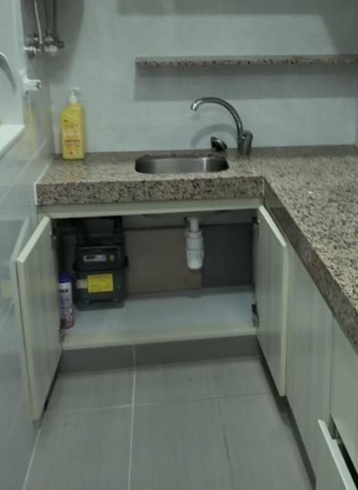 廚房鋅盤安裝工作照片