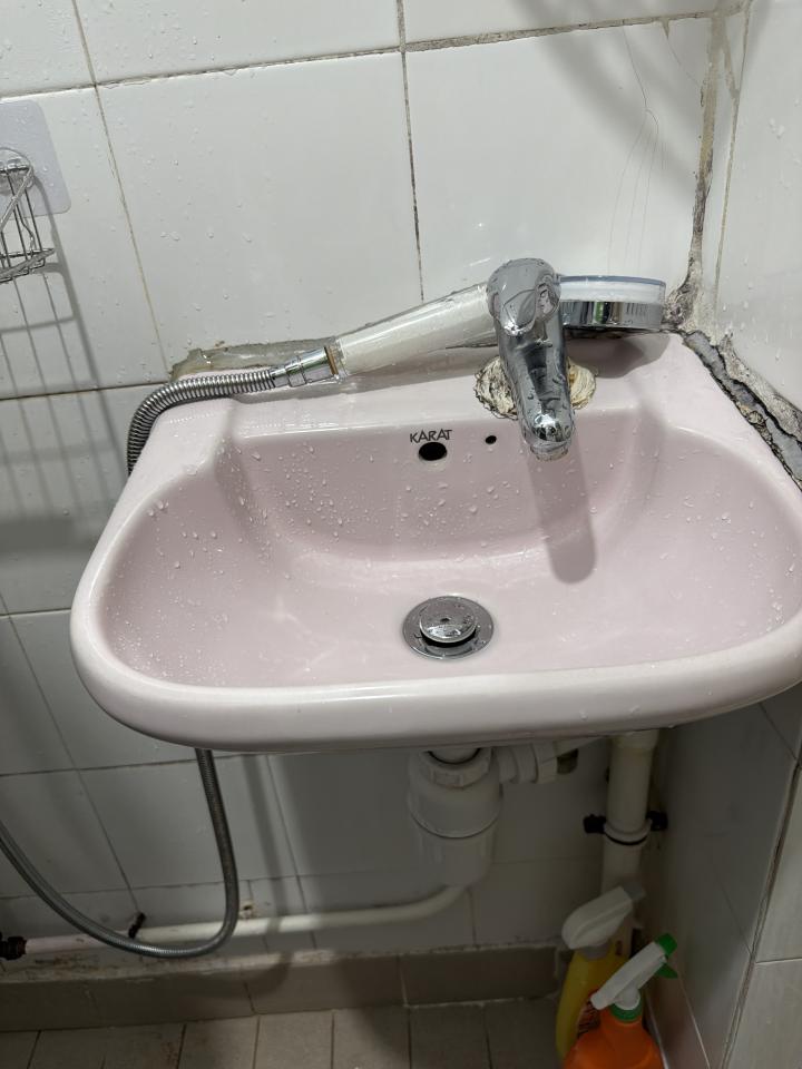 洗手盆安裝工作照片