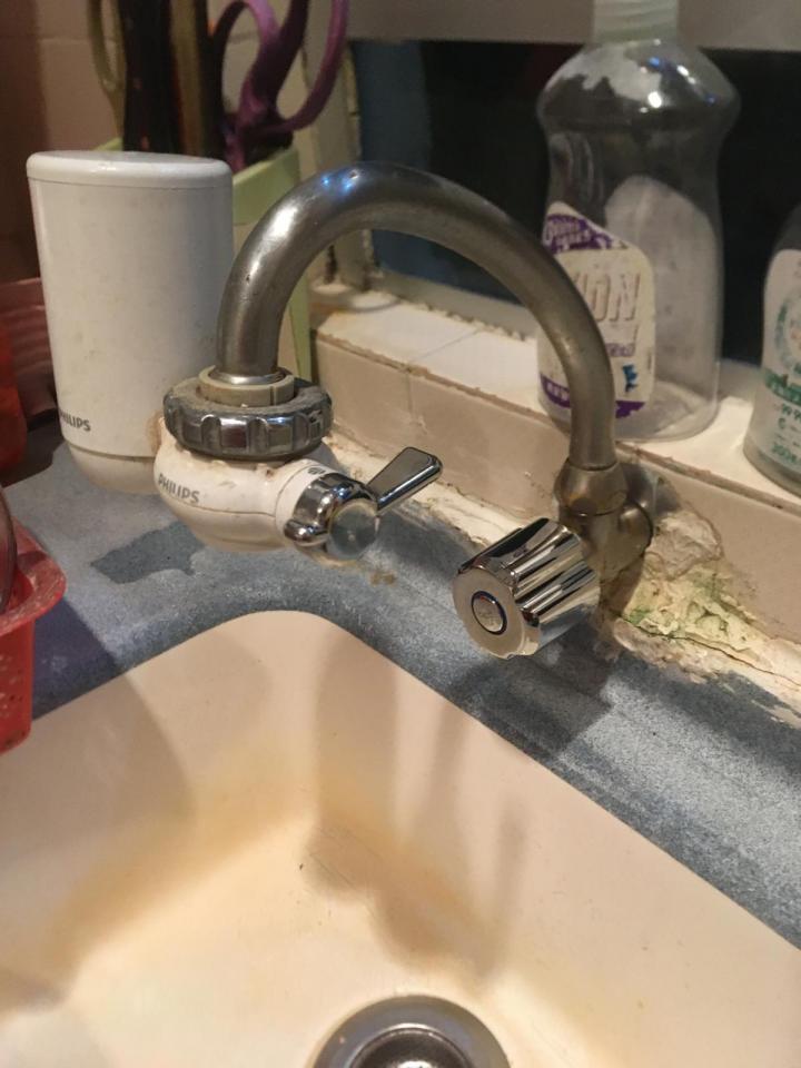 水龍頭安裝工作照片