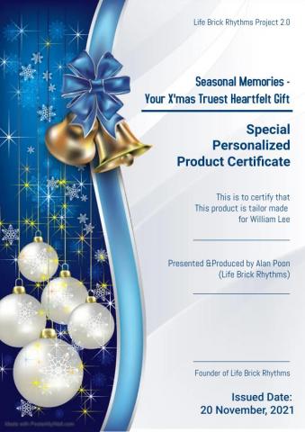 Alan Poon - Design Template Sample - Christmas Sales Project 2021 (Special Personalized Product Certificate) 