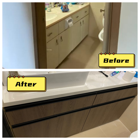 Ka Ming Chu - 更換浴室櫃門