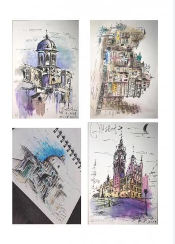 Yuki Chan - #建築物水彩 Yuki Chan - #建築物水彩