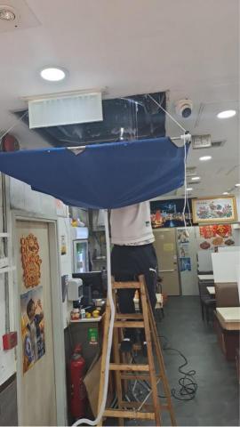 威利機電公司 - 清洗店鋪冷氣機