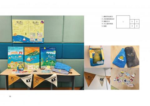 iamnikitam - 【攤位展示】
為活動「聚沙城河」設計的商品，包括活動海報、貼紙、手帶、印章、職員證、集點卡、布旗及包裝盒設計。
*此專案並非真實活動。