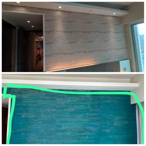 wing8 decoration company  - 環宇海灣更換牆紙