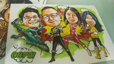 Q.Comic 似顏卡通人像繪畫 - 