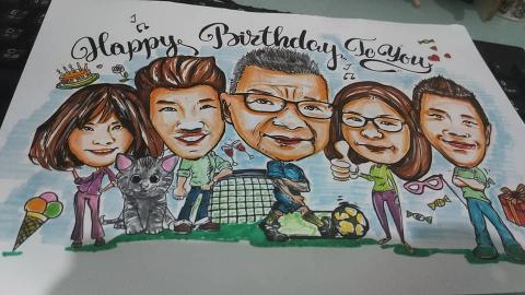 Q.Comic 似顏卡通人像繪畫 - 