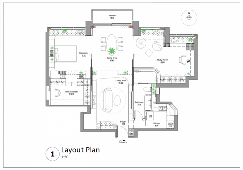 無限室內設計 - Layout Plan - 半山壹號