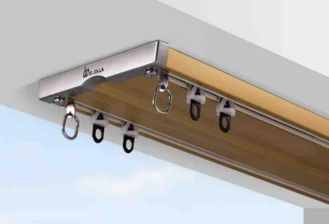 窗飾店 - 一體式 靜音 雙路軌