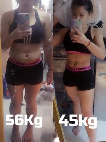 Amber - 減肥對比圖
