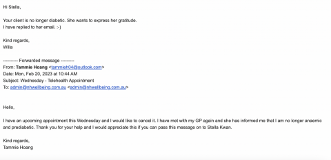 Stella Kwan - 原有家族糖尿病史的客戶在3次諮詢後已經從高風險糖尿病患轉為血糖正常☺️ Stella Kwan - 原有家族糖尿病史的客戶在3次諮詢後已經從高風險糖尿病患轉為血糖正常☺️