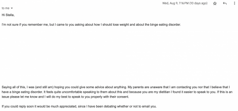 Stella Kwan - 謝謝這位飽受暴飲暴食症困擾的年輕客戶信賴, 希望我推崇的正確飲食觀念能幫到你! Stella Kwan - 謝謝這位飽受暴飲暴食症困擾的年輕客戶信賴, 希望我推崇的正確飲食觀念能幫到你!