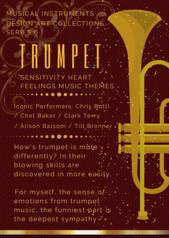 Silverlighting Melodic Design  - Musical instruments Design Art Series Sample (Trumpet) 