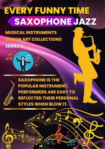 Silverlighting Melodic Design  - Musical instruments Design Art Series Sample (Saxophone) 