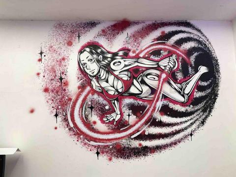 Cathy Tong - 壁畫設計/科技主題