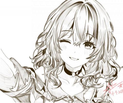 SOLAR  - 大型手遊黑白素描✍