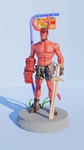 超記29 - 地獄男爵3D建模2