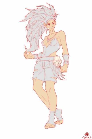 超記29 - 女角色個人創作電繪1