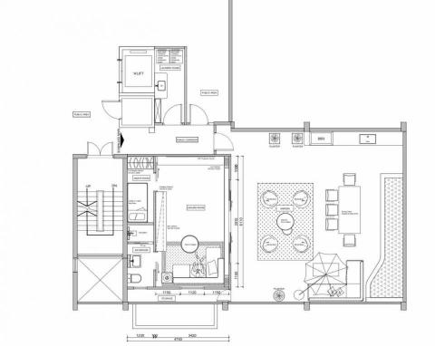Cheng Chak Man - 單位設計平面圖（天台）