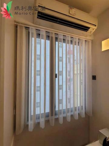 窗簾瑪利奧 - 港島區中環垂直柔紗簾完成品照片 窗簾瑪利奧 - 港島區中環垂直柔紗簾完成品照片